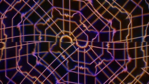 Bright patterns on a dark background add visual appeal Stock Footage 339869321