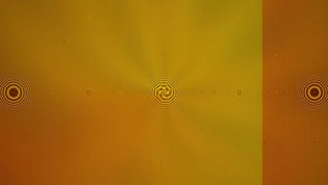 Bright patterns form in yellow and orange colors during daytime Stock Illustration