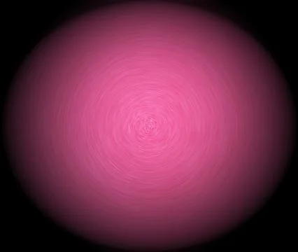 Bright pink 3-D spherical shape with motion blur Stock Illustration