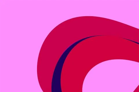 Bright Pink Abstract Circle Pattern With Bold Magenta Rings And Minimalist .. Stock Illustration