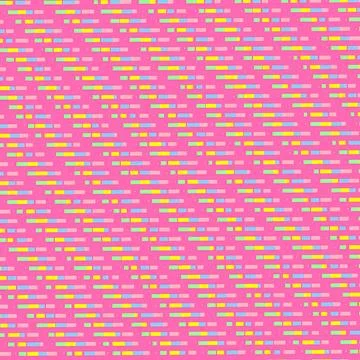 Bright Pink Abstract Pattern with Multicolored Horizontal Pixel Art Blocks Illustrazione stock