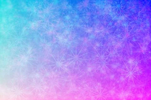  Bright pink and light blue abstract background with star shaped bokeh. Stock Illustration