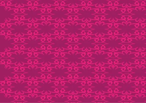 Bright Pink and Red Vector Seamless Pattern Background Design Illustrazione stock
