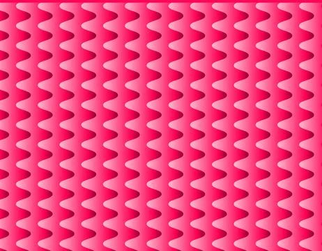 Bright pink and red wavy vertical lines create a seamless optical illusion .. Stock Illustration