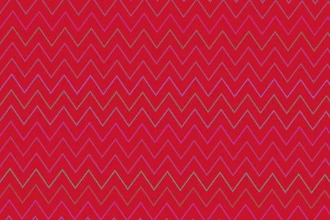Bright pink and red zigzag pattern for background design Illustrazione stock