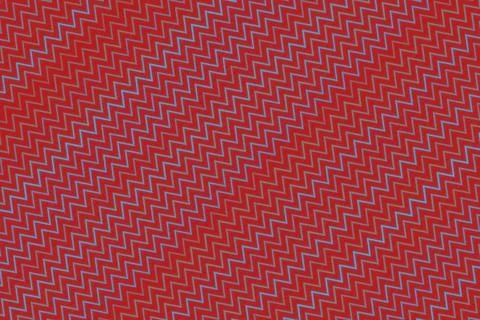 Bright pink and red zigzag pattern on fabric Stock Illustration