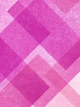 Bright pink background with abstract block geometric pattern design of diagon Stock Illustration
