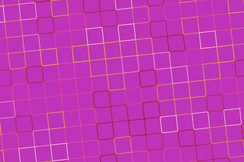 Bright pink background with colorful open square patterns Stock Illustration