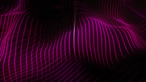 Bright pink black background. space for text. luminous waves. loop Stock Footage 274719555