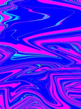 BRIGHT PINK BLUE WAVY PATTERN Stock Illustration