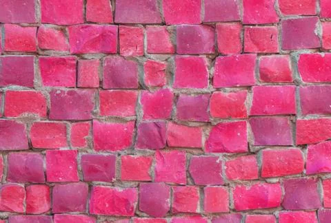 Bright Pink ceramic Wall background Stock-Fotos