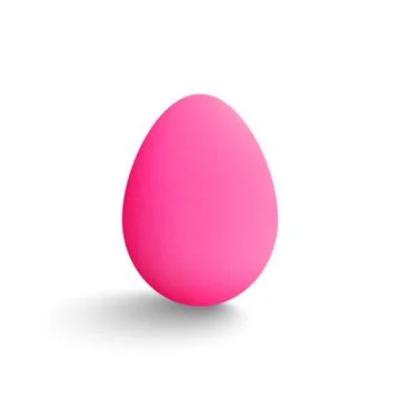 Bright pink egg Stock Illustration