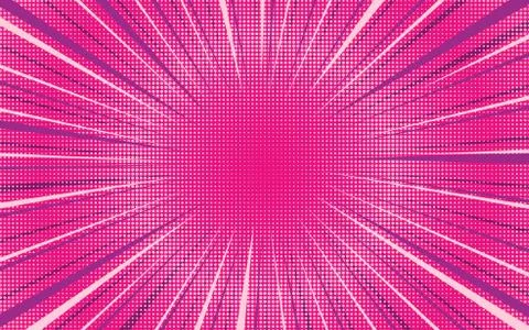 Bright pink exploding retro comic background 스톡 일러스트