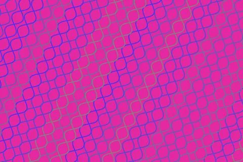 Bright pink geometric pattern with hexagon shapes Stock Illustration