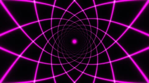 Bright pink geometric pattern with symmetrical lines and Stock Footage 337967227
