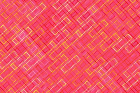 Bright pink mosaic pattern with geometric shapes and lines Stock Illustration