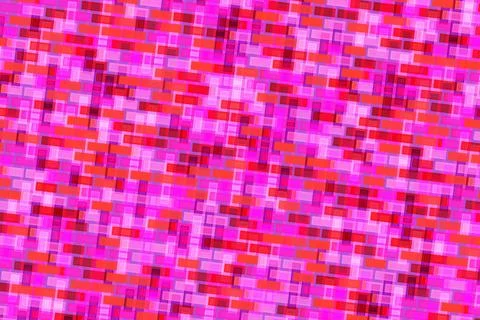 Bright pink mosaic pattern with small square tiles Stock Photos