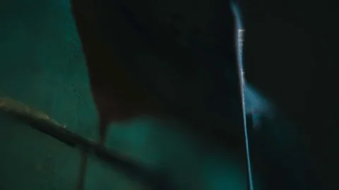 Bright pink paint flows down Stock Footage 81700904