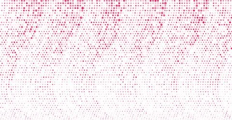 Bright pink red minimal dotted lines abstract background Illustrazione stock