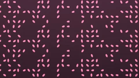 Bright pink shapes on dark background create a lively Stock Footage 338040728