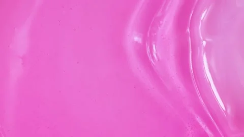 Bright pink transparent moisturizing face cosmetic gel texture flowing Stock Footage 238404787