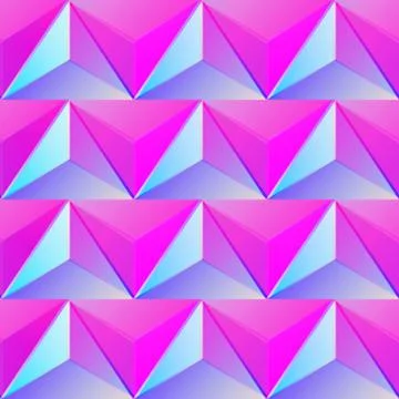 Bright pink triangle pattern Stock Illustration