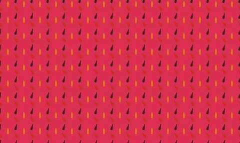Bright pink watermelon pattern with seeds and green background Stock Illustration