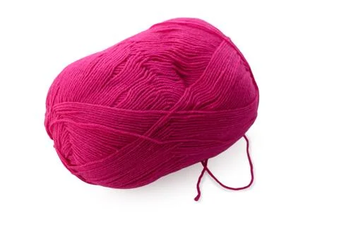 Bright pink yarn inviting creativity and crafting joy during a sunny afternoo Fotos Stock