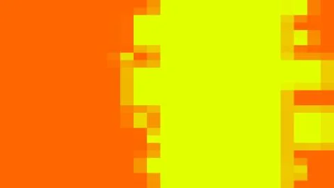 Bright pixel background with simple shapes - cartoon art, 3d render backdrop Stock-Illustration