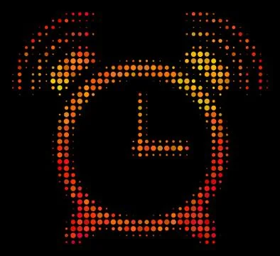 Bright Pixel Buzzer Icon Illustrazione stock