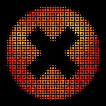 Bright Pixel Cancel Icon 스톡 일러스트