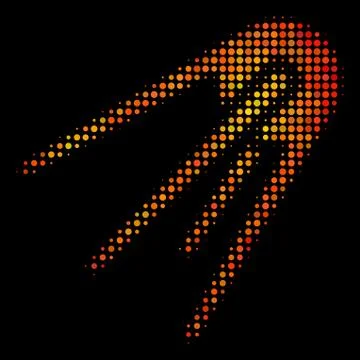 Bright Pixel First Satellite Icon Illustrazione stock
