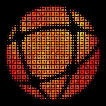 Bright Pixel Network Icon Illustrazione stock