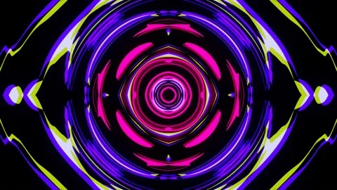 Bright plasma multi-colored pulsation of an abstract figure Stock Footage 194025106
