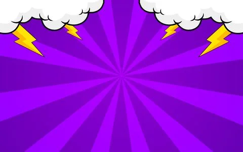Bright pop art comic background with halftone colors and cute clouds. 스톡 일러스트