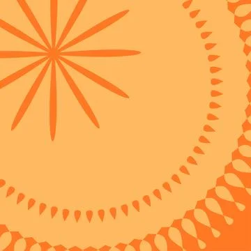 Bright positive background with patterned elements. イラスト素材