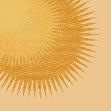 Bright positive background with rays of the sun. Illustrazione stock