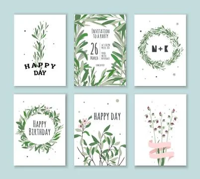 Bright postcard with a good day Stock Illustration