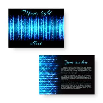 Bright postcard with neon light Stock Illustration
