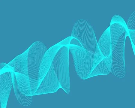Bright print blue grid lines on green background Stock Illustration