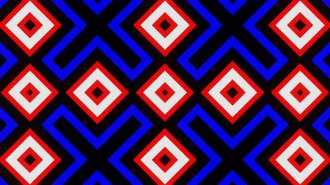 Bright pulsating animation of squares changing the pattern Stock Footage 179636253