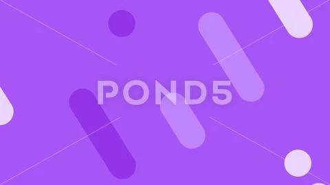 Bright purple abstract background featuring diagonal rounded stripes and circ Illustrazione stock