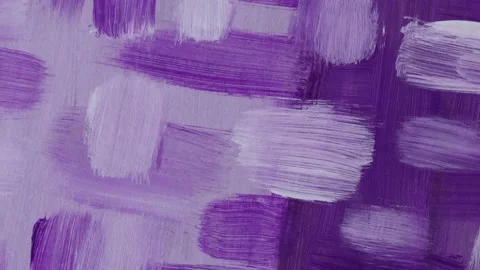 A bright purple abstract pattern consisting of oil paint strokes of white purple Stock Footage 235363911