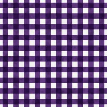 Bright purple gingham pattern repeat background Stock Illustration