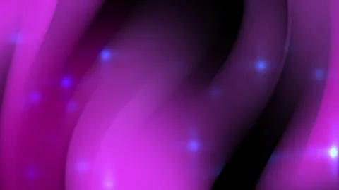 Bright purple light waves blurry motion soft dark background blue sparks. Stock Footage 336144251