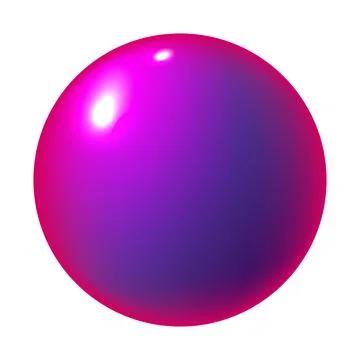 Bright purple liquid shape, sphere or icon vector isolated on white background  イラスト素材