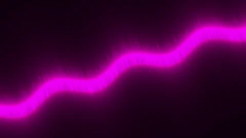 Bright purple neon abstract light loop with flowing motion Vídeos de archivo 339825002