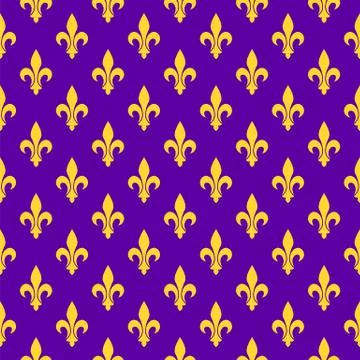 Bright purple royal seamless pattern Stock Illustration