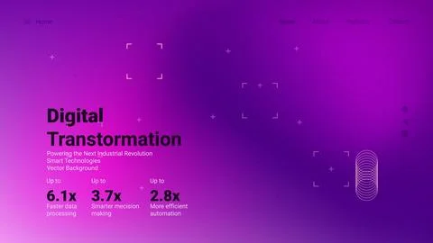 Bright purple vector background showcases digital transformation concepts w.. Stock Illustration