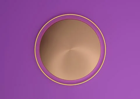 Bright purple, violet 3D rendering empty product display scene with cylinder  Illustrazione stock